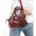Lisbond Elegance Casandra Model Bordo Kadın El Ve Omuz Çantası (Charm Dahil Değildir)