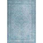 Lisburn Klasik Turkuaz Polyester Dikdörtgen Pamuk Makinada Yıkanabilir Kaymaz Taban Dijital Makine Baskı Salon Halı-I-Artl-ba49-115x500-Dikdörtgen