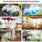 Lisinya 10 Metre Kendin Yap Balkon Veranda Çardak Kamelya Sulama Serinletme ve Nemlendirme Sistemi