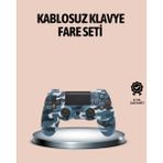 Lisinya Çift Motorlu Bluetooth Kablosuz Ps4 Gamepad Siyah Controller ile Sürükleyici Oyun Deneyimi