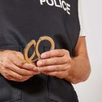 Lisinya Metal Malzemeden Imal Anahtarlı Oyuncak Polis Kelepçesi (Lisinya)