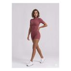 lismina Rose Sculpt Line Kısa Kollu Spor Tayt Şort Tulum