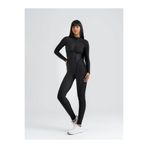 lismina Siyah Sculpt Line Uzun Kollu Spor Tayt Tulum