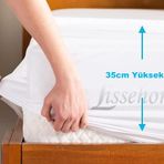 lissehome Yumuşak Dokulu Sıvı ve Su Geçirmez Yatak Koruyucu Fitted Alez (Tek Kişilik 120x200cm)