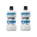 Listerine Advanced White Ağız Bakım Suyu 500 ml x2'li Plak Çıkarma Etkisiyle Ferah Nefes