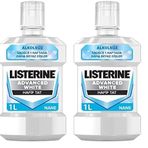 Listerine, Advanced White Ağız Bakım Ürünü, Zorlu Lekeleri Giderir, Hafif Tat, Sıfır Alkol, Name Aromalı, 1000ml 2li paket