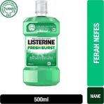 Listerine Ağız Bakım Suyu 500 ml - Ferahlatıcı Fresh Burst, Nefes Tazeleme, Plak ve Tartar Önleyici, Antibakteriyel Etki