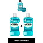 Listerine Ağız Gargarası Coolmınt 500 ml x 2 Adet Ferah Nefes Ve Uzun Süre Etki Sağlar
