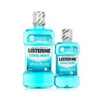 Listerine Cool Mint 500 ml + 250 ml Ağız Bakım Suyu Ferahlatıcı Koku ile Dişlerdeki Lekeleri Temizler