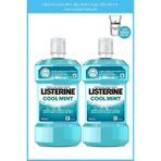 Listerine Cool Mint Ağız Bakım Suyu 500 Ml X 2+Cam bardak Hediyeli