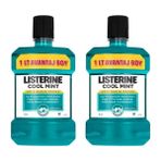 Listerine Cool Mint Naneli Ağız Bakım Suyu 2×1000 ml – Plak Karşıtı, Gün Boyu Ferah Nefes ve Ağız Sağlığı Desteği