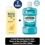 Listerine Coolmint 1000ml Ağız Bakım Suyu + LPM Vanilya Sütü 400 ML Duş Jeli x2