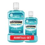 Listerine Coolmint Ağız Bakım 500 Ml+250 Ml (3'Li Paket)