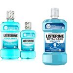 LISTERINE Coolmint Ağız Bakım Suyu 500 ml 250 ml ve Listerine Total Care Stay White Günlük Ağız Bakım Suyu 500 ml