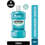 Listerine Coolmint Ağız Gargarası 4 Adet 1000 ml Ferahlatıcı Nane Kokusuyla Uzun Süreli Etki