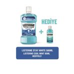 Listerine Stay White 500 ml + Cool Mint 95 ml Hediye