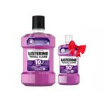 Listerine Total Care 10in1 Gargara Ağız Kokusu ve Diş Koruyucu Tabakası için 10 Fayda 1Lt + 250 ml hediye