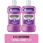 Listerine Total Care Diş Koruması 1000 ml x2 Hacim ile Ferah Nane Kokusuyla Ağız Sağlığı İçin Etkili
