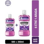 Listerine Total Care Diş Koruması 500 ml + 250 ml Hafif Nane Aromalı Çok Yönlü Etki