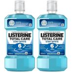 listerine total care stay white günlük ağız bakım suyu 500 ml (2 paketi)