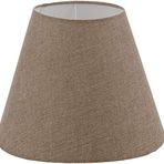 Lit Dizayn Abajur Başlık Kahve Konik Şapka 25x15x20 Cm Dekoratif Özel Yüksek Kalite Kumaş