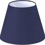 Lit Dizayn Abajur Başlık Lacivert Konik Şapka 25X15X20 cm Dekoratif Özel Yüksek Kalite Kumaş