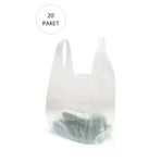 Litae P124306S956 Şeffaf Atlet Poşet Orta Boy 28X50 Cm 20 Paket Takriben 4.000 Adet
