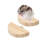Litewoo 2 adet kuş levrek platformu ahşap stand oyuncak küçük kuş papağan muhabbet kuşu papağan papağan muhabbet kuşları Conures ispinozlar sıçan kafesi aksesuarları (kedi başı şekli)