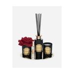 LITIQUE SİYAH GOLD LÜKS SET-METAL TEPSİ