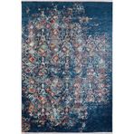 Litkarino Yeşil Modern Geometrik Etnik Eskitme Desenli Boho Makinada Yıkanabilir Hafif Hav Toz Vermez Leke Tutmaz Kaymaz Taban Dijital Makine Baskı Halı Oturma Odası Salon Yolluk Koridor Mutfak Halısı