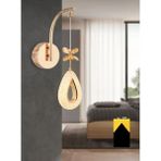 Litra Lighting Candela Model Gold Kaplama Oturma Yatak Mutfak Çocuk Odası LED Pilli Aplik - Altın
