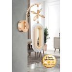 Litra Lighting Eclipse Model Gold Kristal Taşlı 3 Renk Modu Yatak Çocuk Odası LED Aplik Avize - Sarı