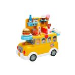little chef 2in1 Sesli ve Işıklı Okul Otobüsü Dükkanı Oyun Seti 34 Parça
