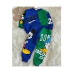 Little Coco Mavi Yeşil Disney Temalı Alt Üst Takım Çocuk Unisex Jyu45