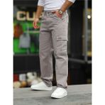 Little Cup Jeans Co Erkek Gri Baggy Fit Rahat Kalıp Kargo Pantolon - 31