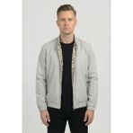 Little Cup Jeans Co Erkek Regular Fit Teknik Kumaş Mevsimlik Gri Pilot Mont