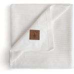 Little Dedi Dua Tencel Örgü Bebek Çocuk Battaniyesi, Tüylenmeyen Örtü 80X100 cm - Ekru - 80 x 100 cm