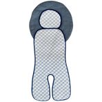 Little Dedi Iceberg Yenilikçi Araba Koltuğu Astarı, Bebek Essentials, Iceberg 4D Kumaş Soğutma Etkisi, Çıkarılabilir Baş Yastığı, Hızlı Kuruma, Çoğu Emniyet Kemeri Sistemine Uygun (Mavi)
