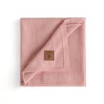 Little Dedi İpeksi Yumuşak%100 Lyocell Tencel™ Bebek Örme Battaniye, Oekotex 100 - Hipoalerjenik ve Isı Düzenleyici - Yeni Doğanlar için Lüks Konfor Dua Model (Pembe)