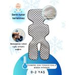 Little Dedi Ld Iceberg Çok Fonksiyonlu Bebek Minderi, 4d Kumaş Teknolojili Puset Minderi, 0-2 Yaş - Beyaz
