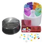 Little Dreams Products Haftalık İlaç Düzenleyici, Hap Kutusu, Hap Düzenleyici, Hap Kutusu 7 Gün, 7 Gün * 4 Mod (Sabah, Öğle, Akşam, Yatak) İlaç Kutusu, Büyük Kapasiteli Hap Düzenleyici Kova Seti