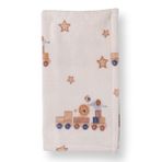 Little Dreams Unisex Welsoft Battaniye Araba Baskılı - Ekru