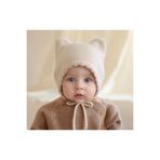 Little Dude Çift Kulaklı Örme Bebek Şapkası