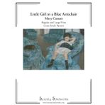 Little Girl in a Blue Armchair Cross Stitch Pattern - Mary Cassatt: Regular and Large Print Pattern