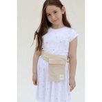 Little Gusto Bambu Dolgulu Kollu Çiçek Desenli Elbise Beyaz - 5 - 6 Yaş