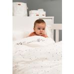 Little Gusto Bebek Nevresim Yastık Çarşaf Takımı Cosmos Beyaz Organik Pamuk