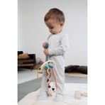 Little Gusto Kendinden Eldivenli ve Patikli Kaşkorse Modal Mavi Fermuarlı Tulum - 1 - 2 Yaş