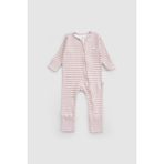 Little Gusto Kendinden Eldivenli ve Patikli Kaşkorse Modal Pembe Fermuarlı Tulum - 3 - 4 Yaş