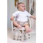 Little Gusto Organik Pamuk Bebek Tişört Beyaz - 1 - 2 Yaş