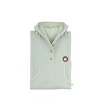 Little Gusto Organik Pamuk Jakarlı Unisex Bebek Çocuk Panço Bornoz - Yeşil